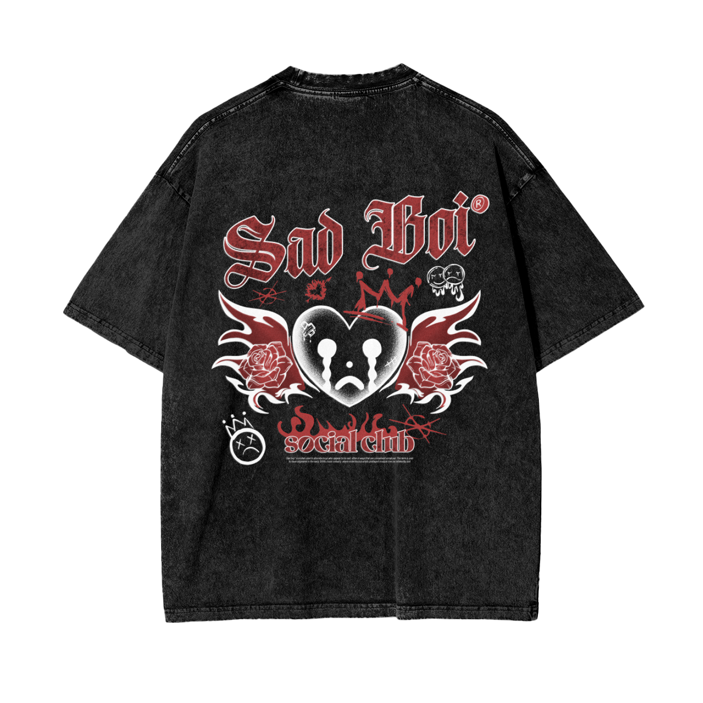 FLYING HEART - OVERSIZED TEE