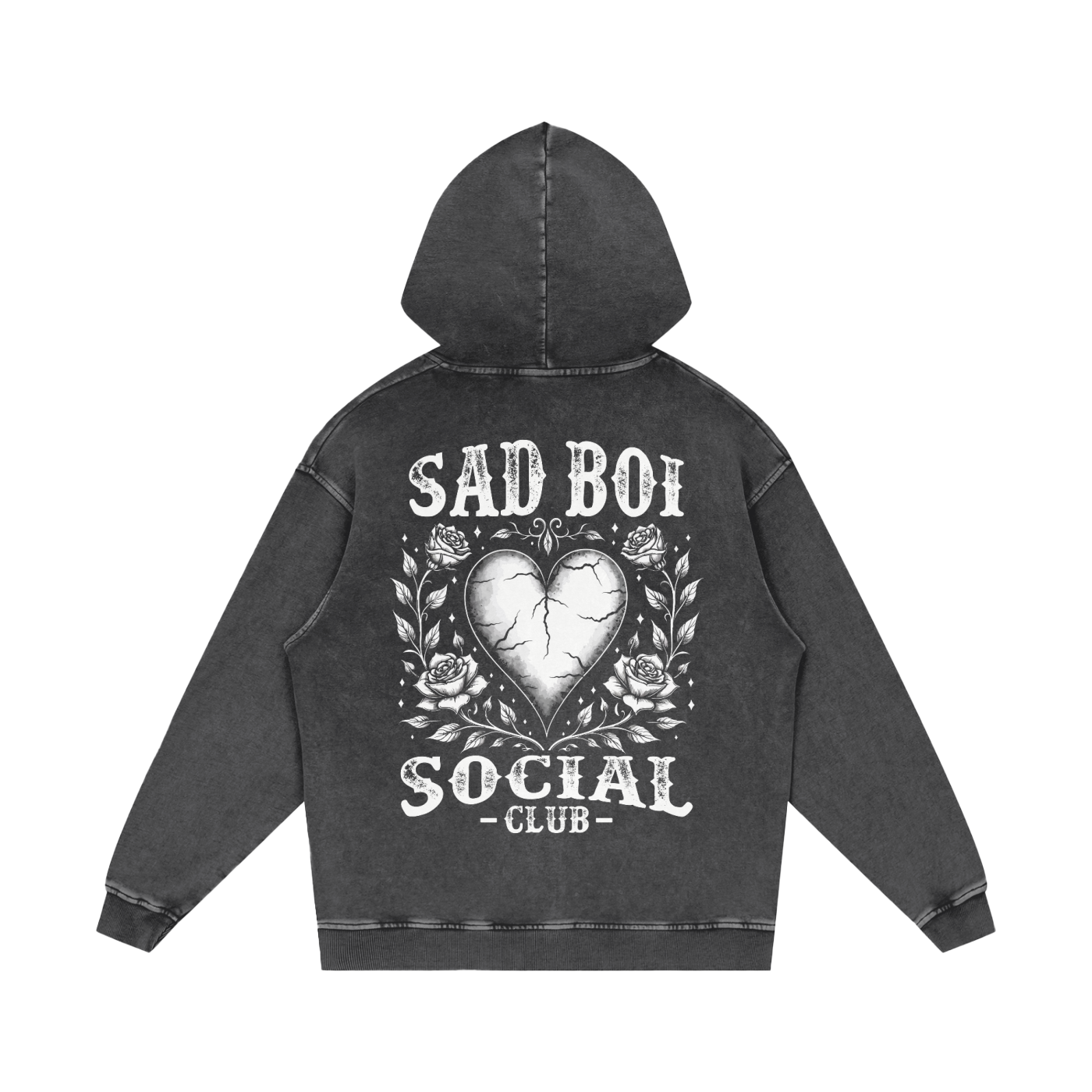 CRACKED HEART - OVERSIZED HOODIE