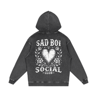 CRACKED HEART - OVERSIZED HOODIE