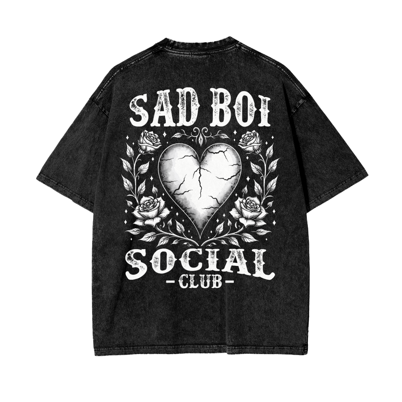 CRACKED HEART - OVERSIZED TEE