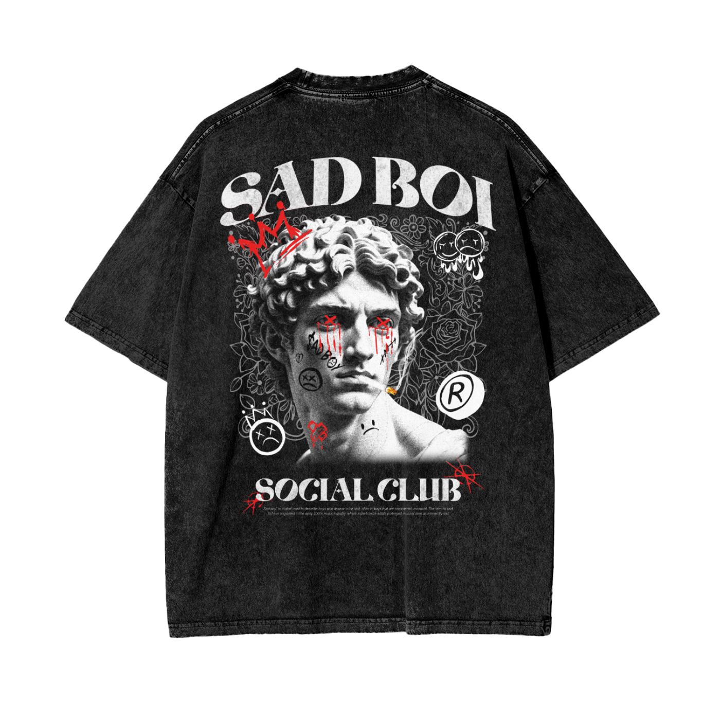 SAD STATUE - OVERSIZED TEE
