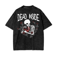 DEAD INSIDE (SKELETON) - OVERSIZED TEE