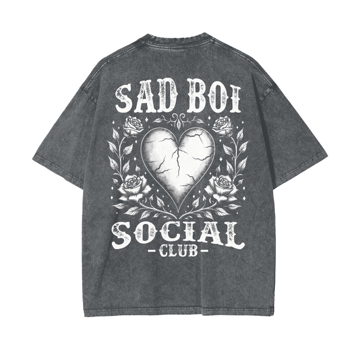CRACKED HEART - OVERSIZED TEE