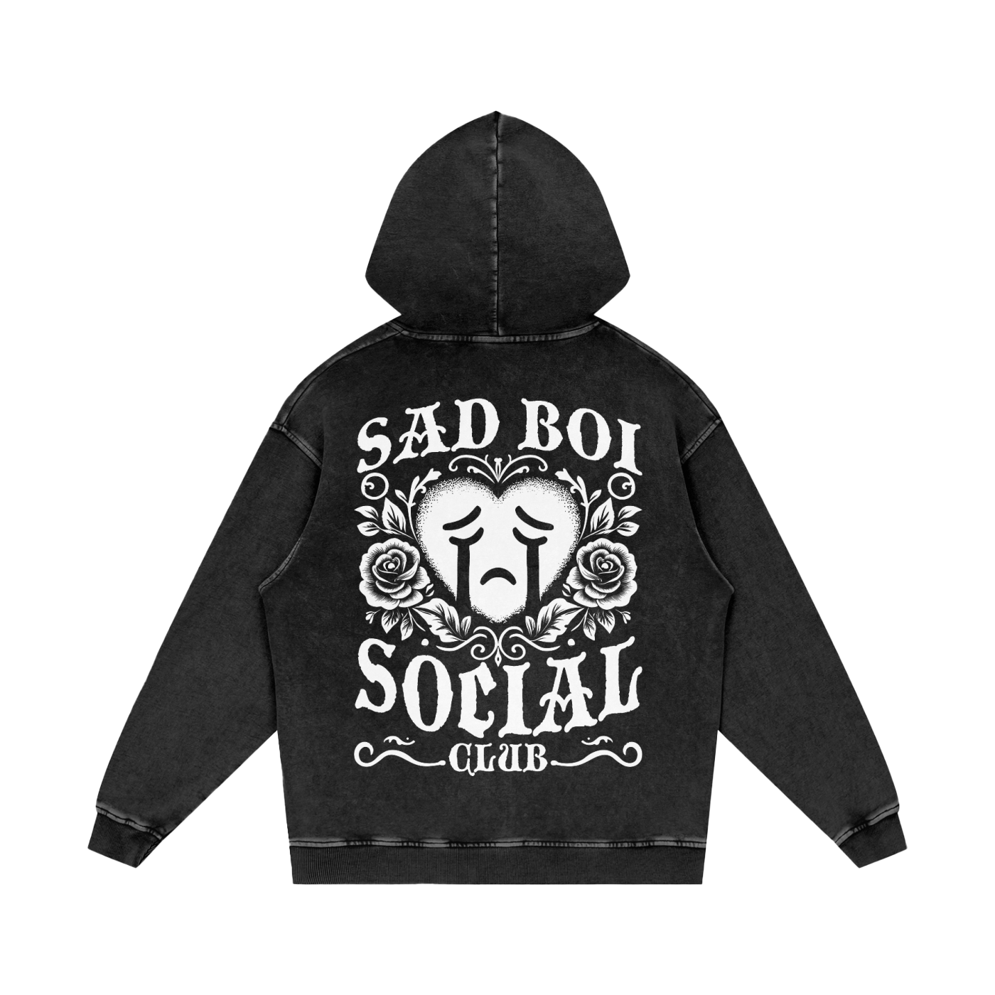 CRYING HEART 01 - OVERSIZED HOODIE