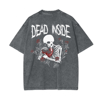 DEAD INSIDE (SKELETON) - OVERSIZED TEE