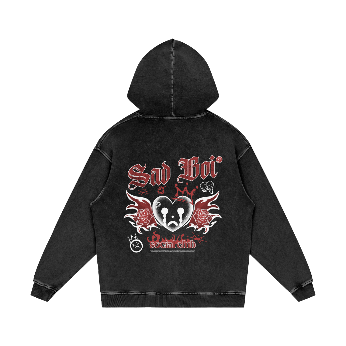 FLYING HEART - OVERSIZED HOODIE