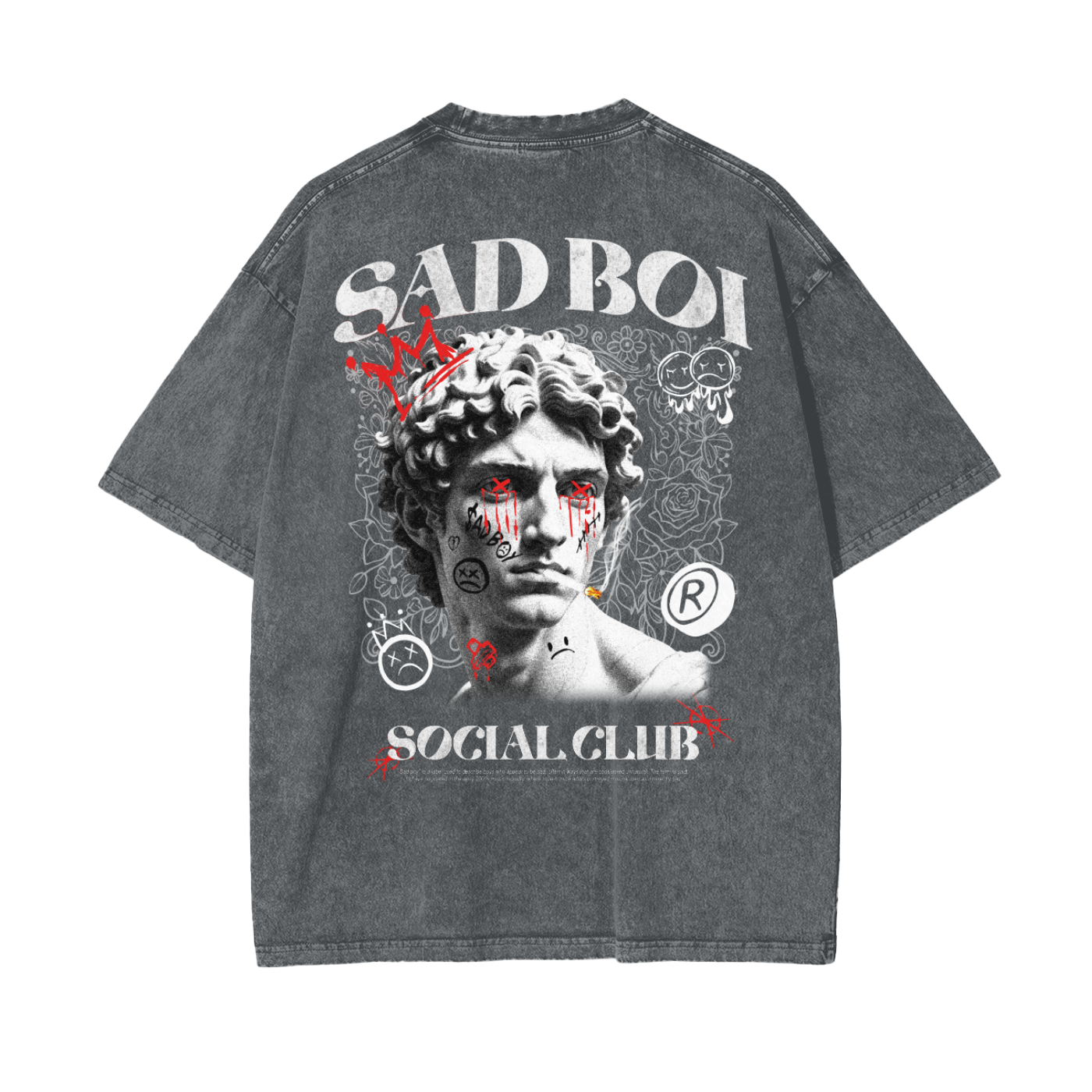 SAD STATUE - OVERSIZED TEE