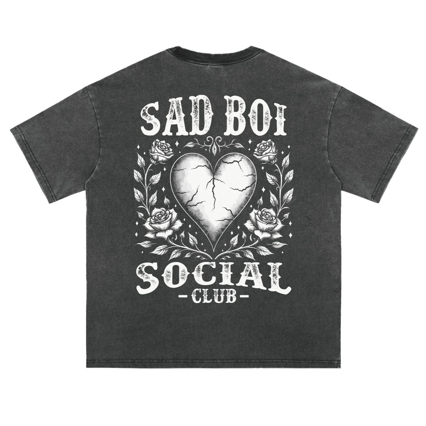 CRACKED HEART - VINTAGE TEE