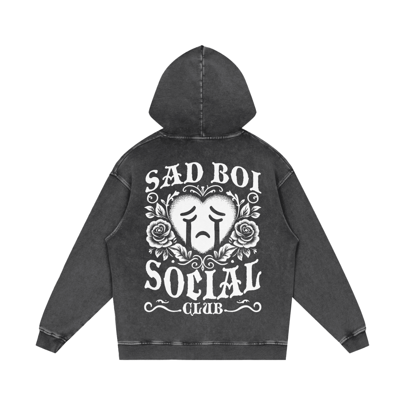 CRYING HEART 01 - OVERSIZED HOODIE
