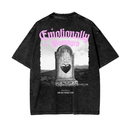 EMOTIONALLY DAMAGED (TOMBSTONE) - OVERSIZED TEE