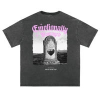 EMOTIONALLY DAMAGED (TOMBSTONE) - VINTAGE TEE
