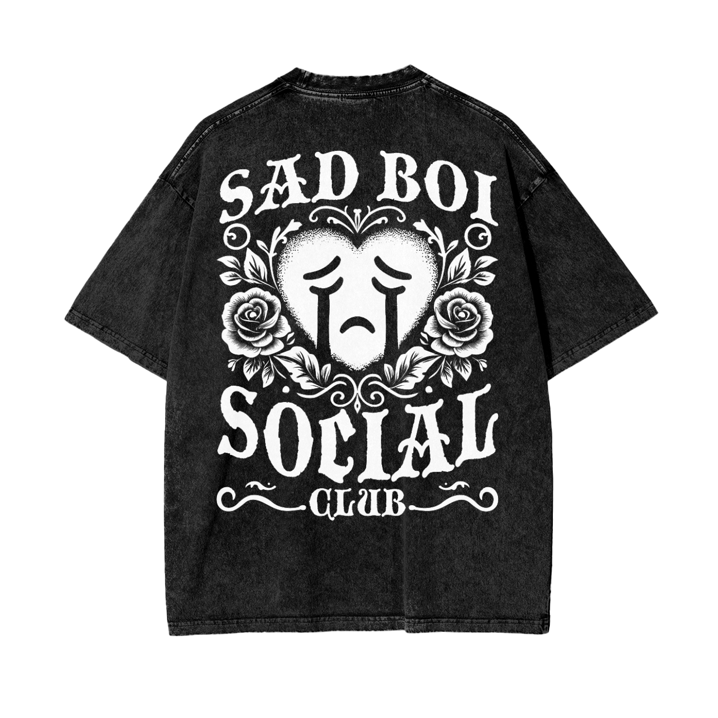 CRYING HEART 01 - OVERSIZED TEE